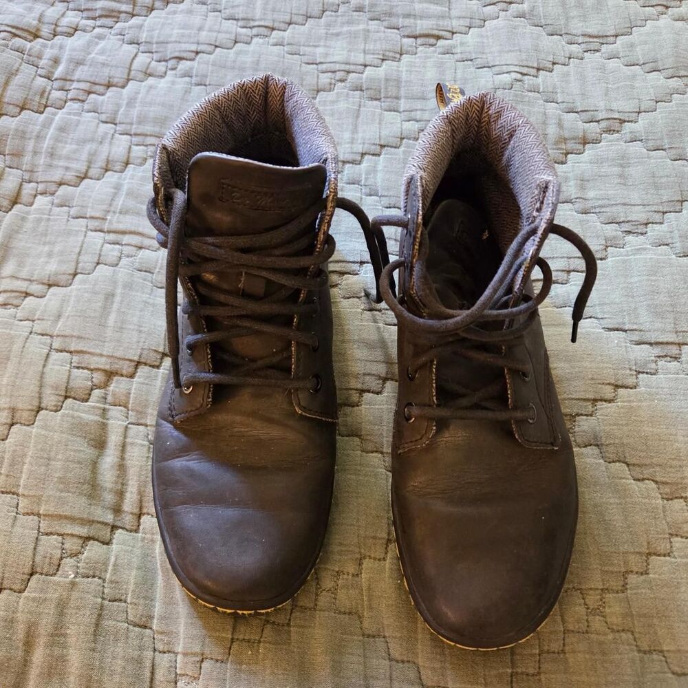 Dr-martens Women's Brown and Black Boots